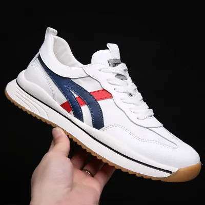 Genuine Leather Sports Casual Men’s Sneakers